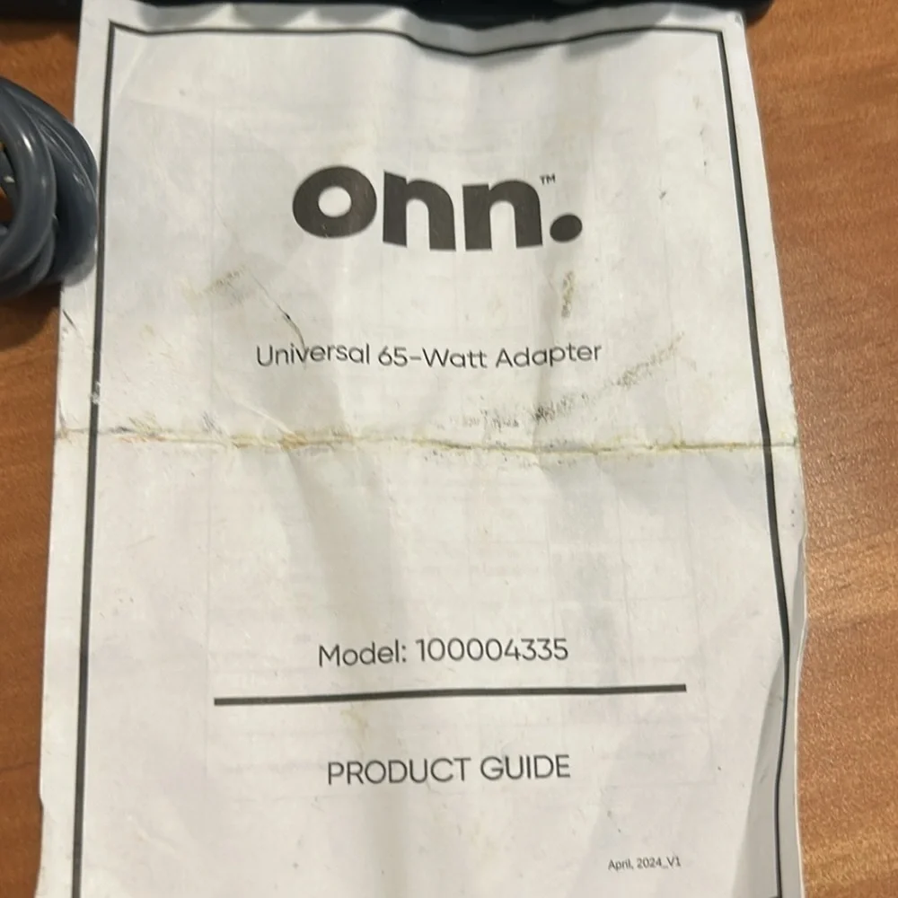 Onn universal 65W Laptop Charging Adapter